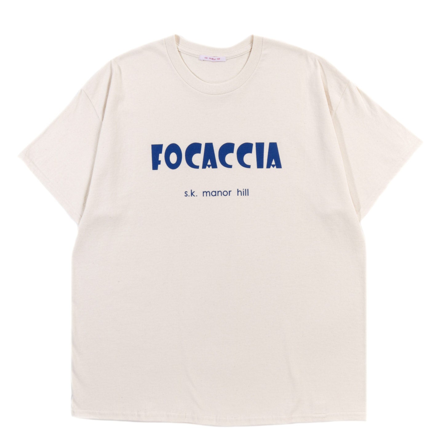 S.K. MANOR HILL FOCACCIA T-SHIRT NATURAL COTTON