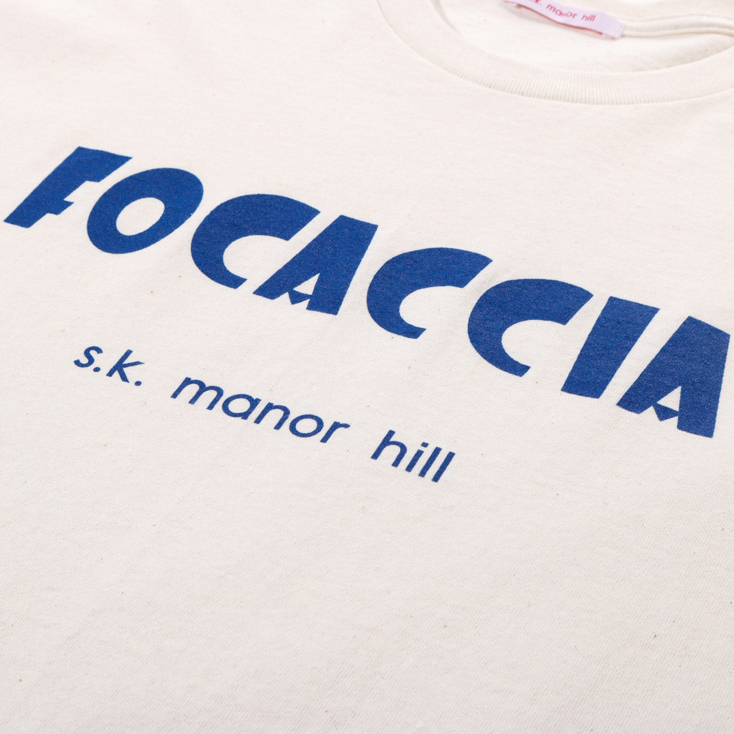 S.K. MANOR HILL FOCACCIA T-SHIRT NATURAL COTTON