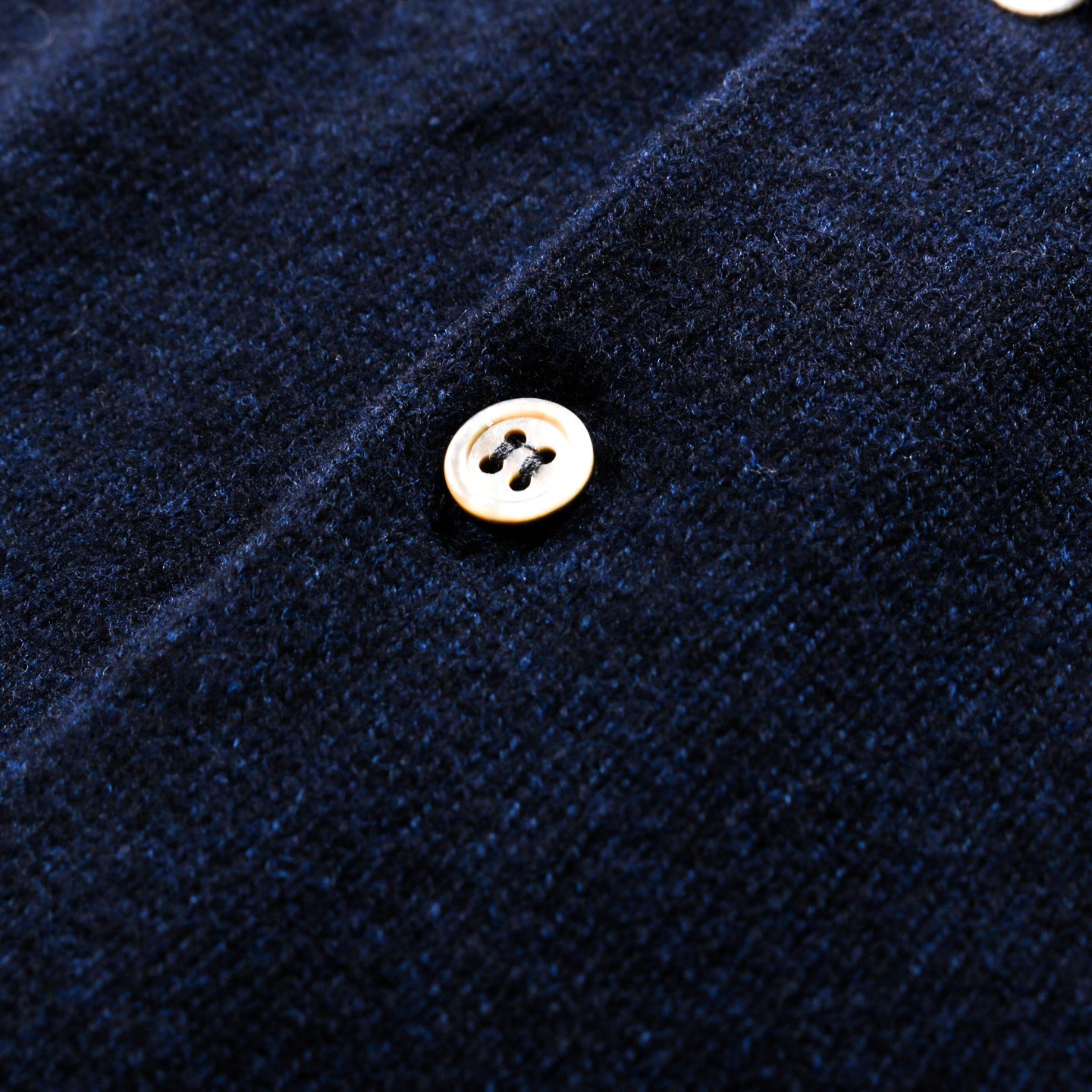 COMME DES GARCONS SHIRT N010 BIG WOOL POLO SWEATER NAVY