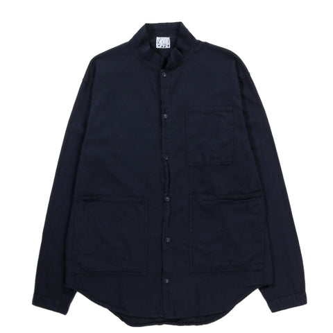 TENDER TYPE 457 FROCK SHIRT COTTON PYJAMA HADAL BLUE