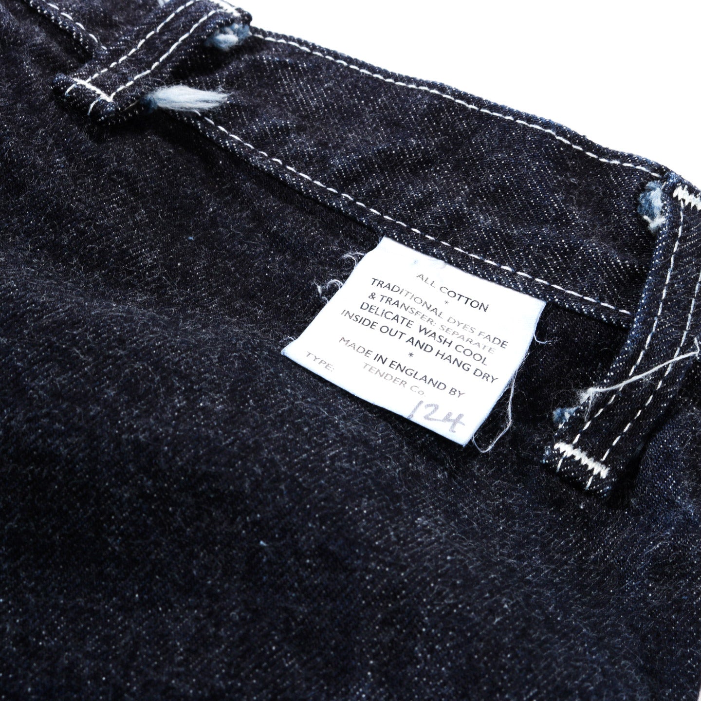 TENDER TYPE 124 WADER JEANS 16OZ SELVAGE DENIM RINSED