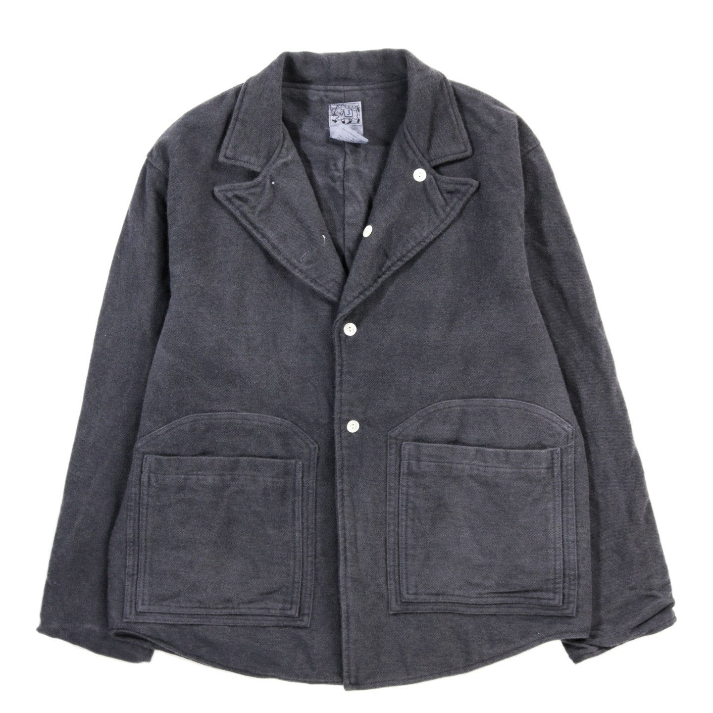 TENDER TYPE 918 TWO:ONE BUTTERFLY JACKET WOOL FACE BROKEN TWILL CHESTNUT DYED