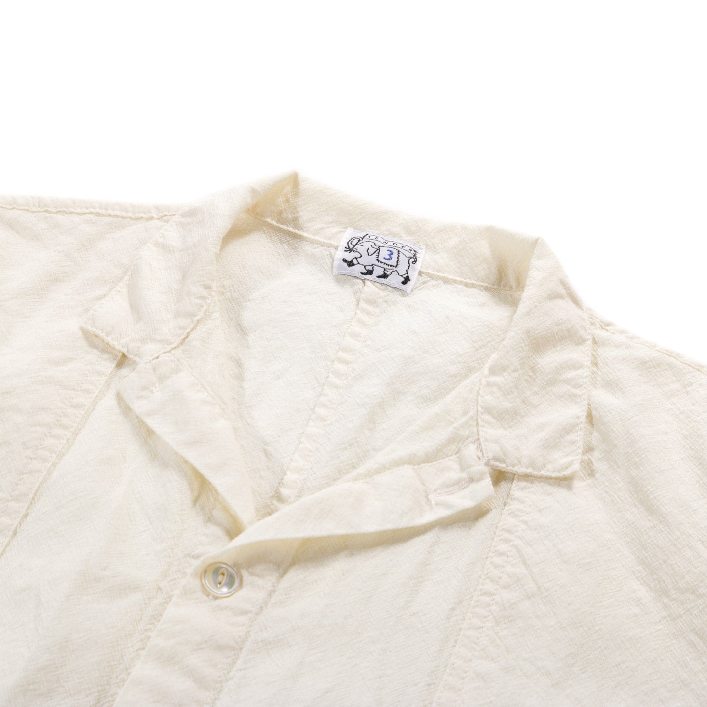 TENDER TYPE 439 STOLE POCKET BUTTERFLY SHIRT WOOL CALICO RINSED