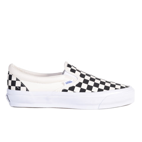 VANS PREMIUM CLASSICS SLIP-ON REISSUE 98 LX CHECKERBOARD BLACK