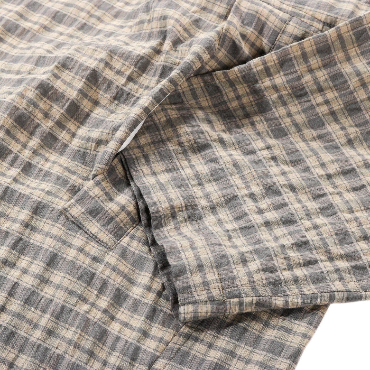 WANZE FUNNEL NECK ZIP ANORAK ORGANIC COTTON MOSS