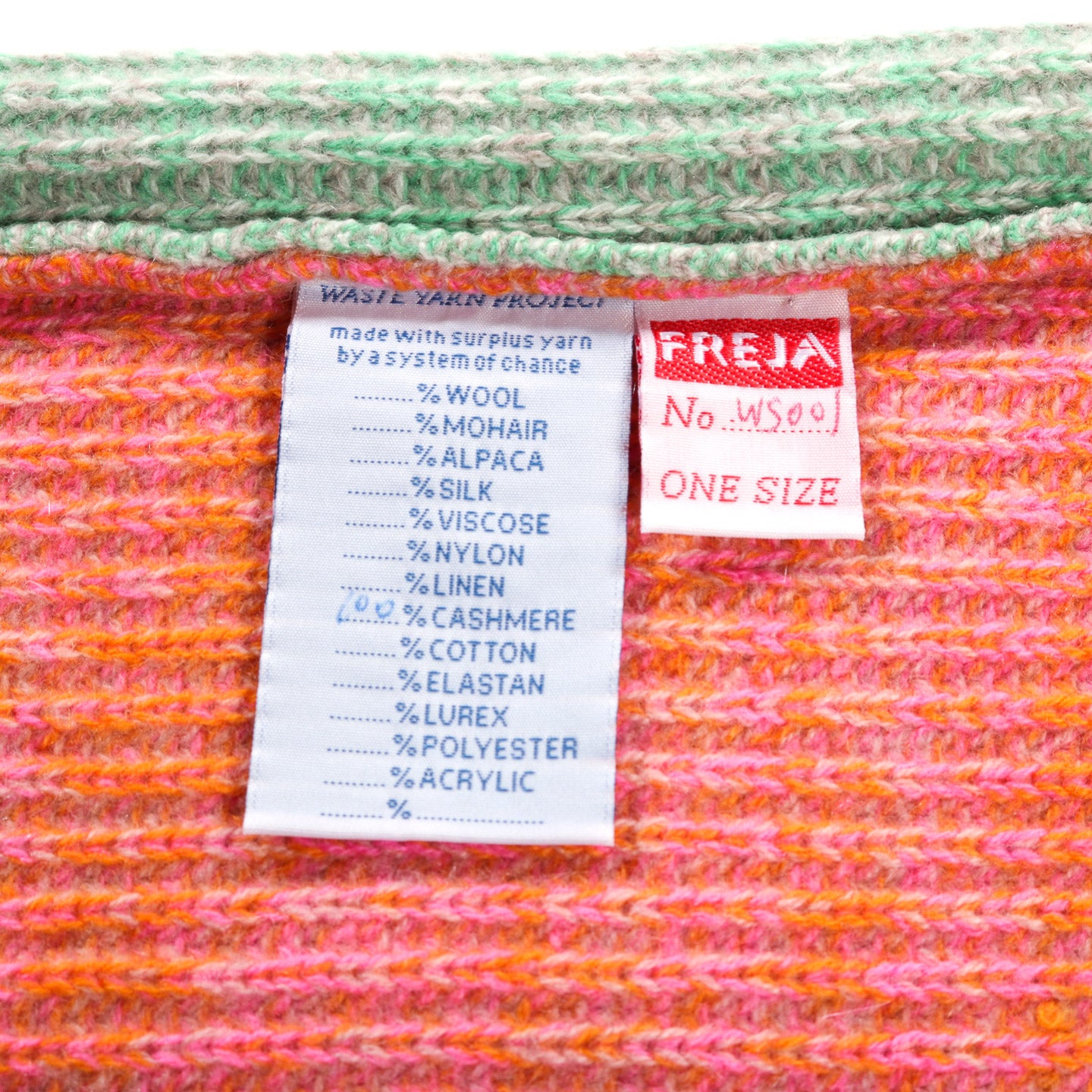 WASTE YARN PROJECT CASHMERE FREJA SNOOD - (C)