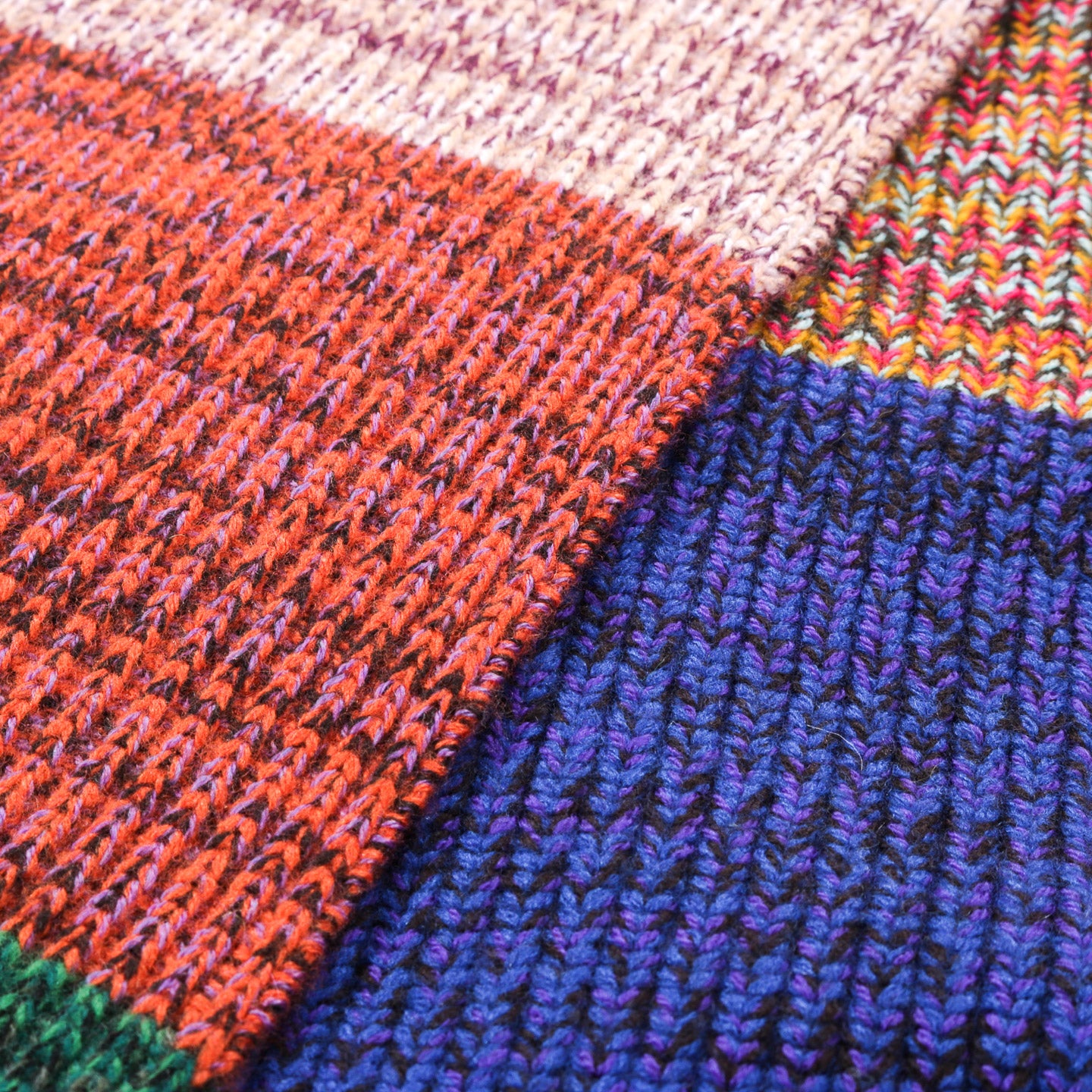 WASTE YARN PROJECT ANNE SCARF STRIPES - (C)