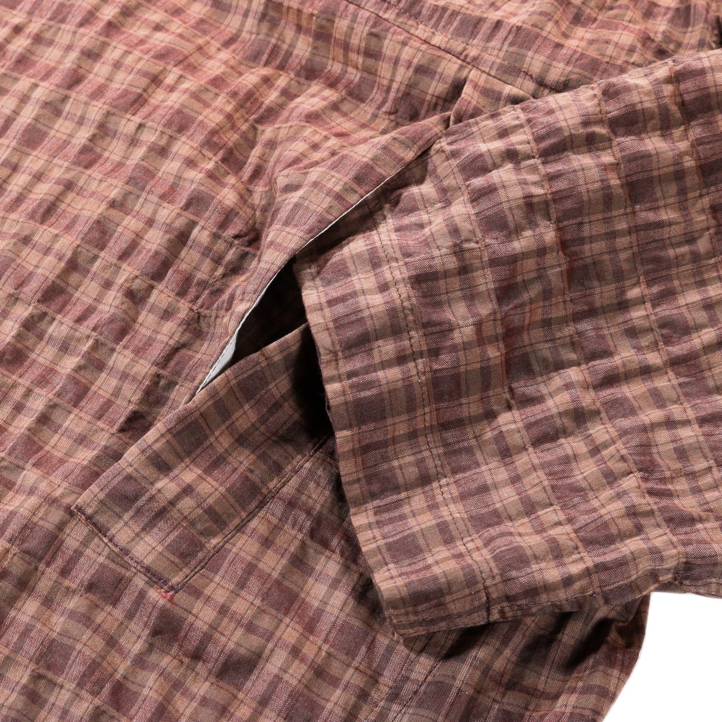 WANZE FUNNEL NECK ZIP ANORAK ORGANIC COTTON UMBER