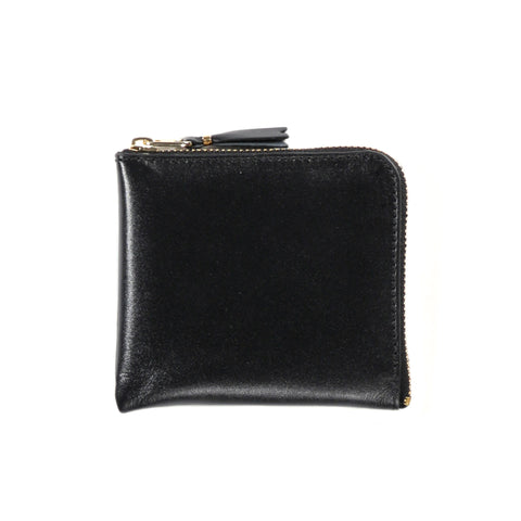 COMME DES GARCONS SA3100 CLASSIC LEATHER ZIP WALLET BLACK