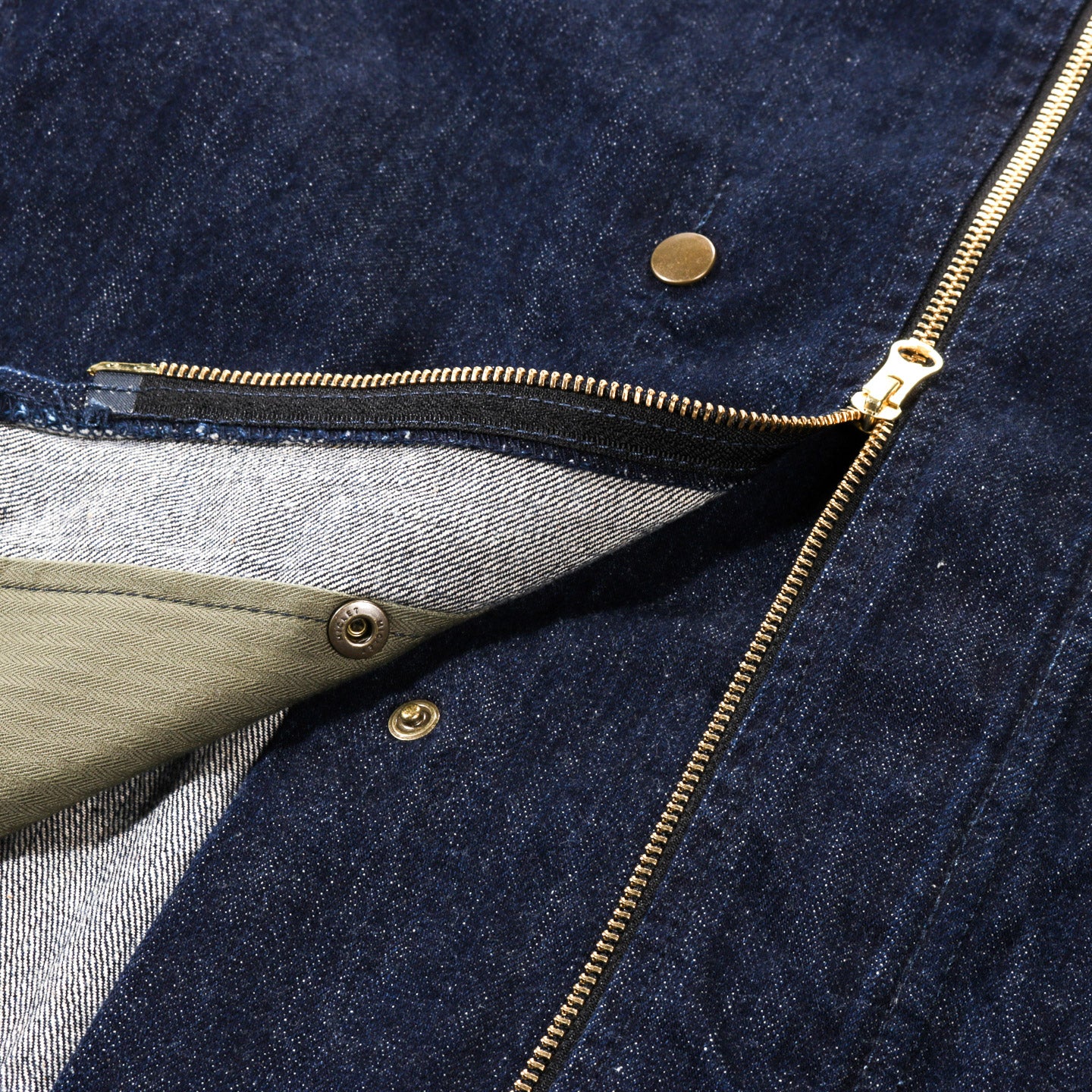 WORKING GUARD JACKET INDIGO DENIM RINSED