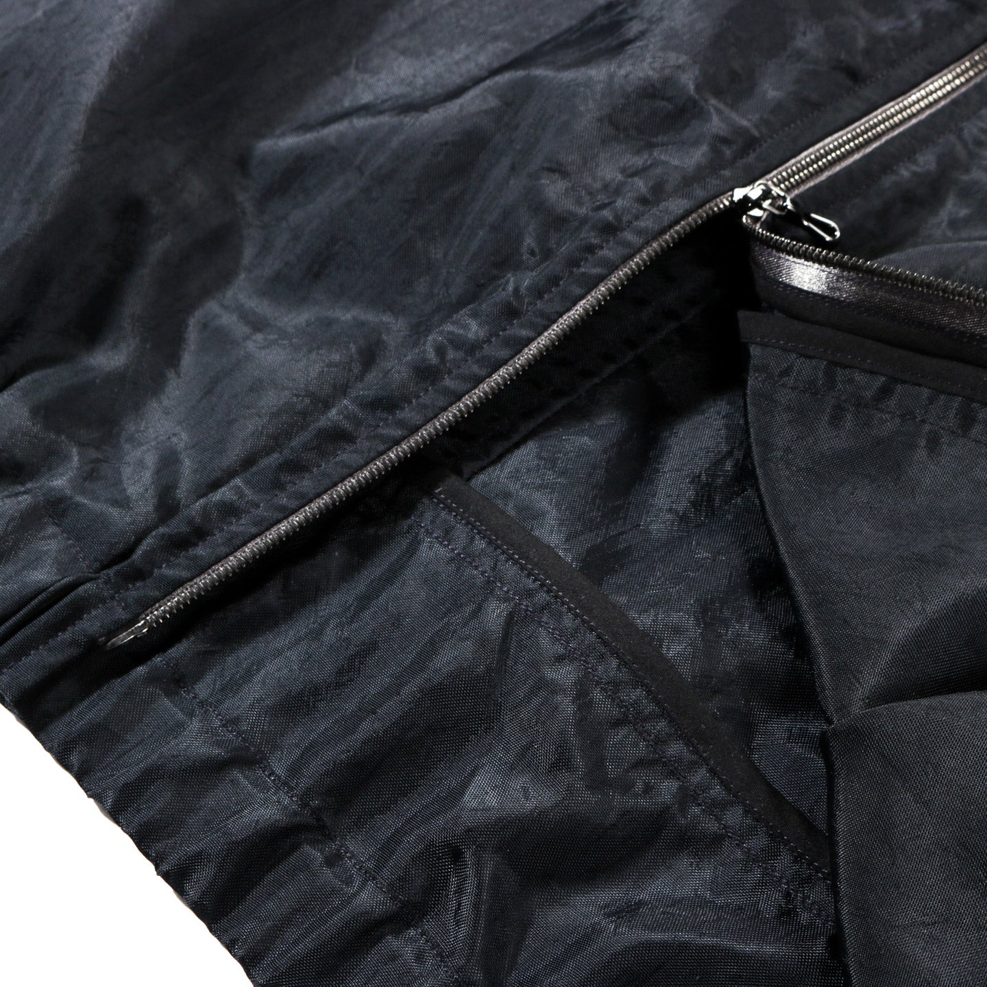 WANZE TRACK JACKET WASHED NYLON NAVY