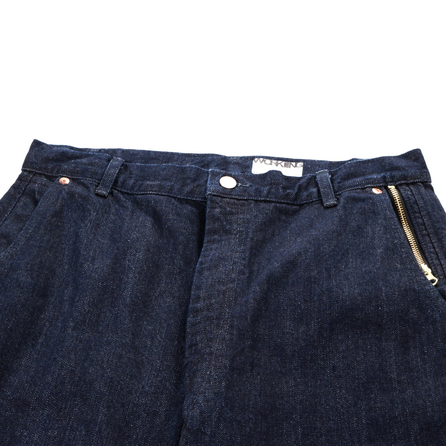 WORKING SLACK JEAN INDIGO DENIM RINSED