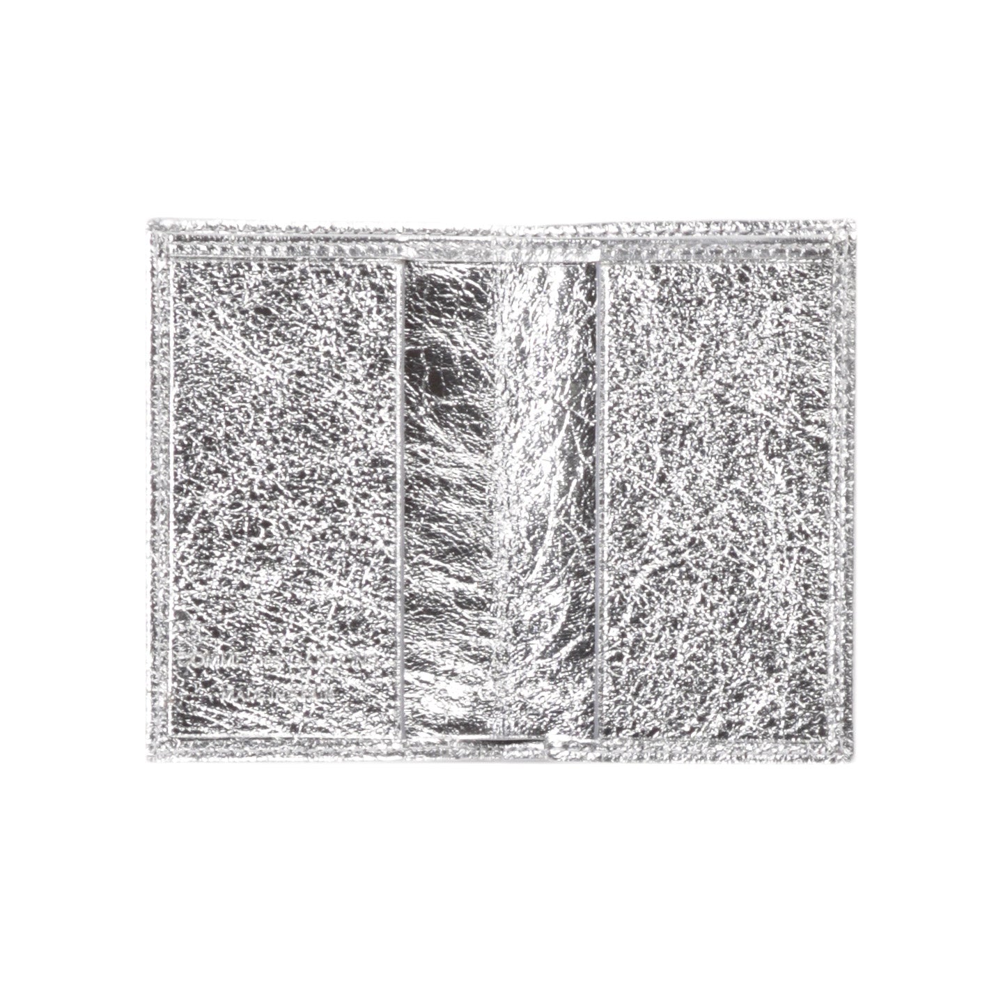 COMME DES GARCONS SA6400 GOLD LINE WALLET SILVER