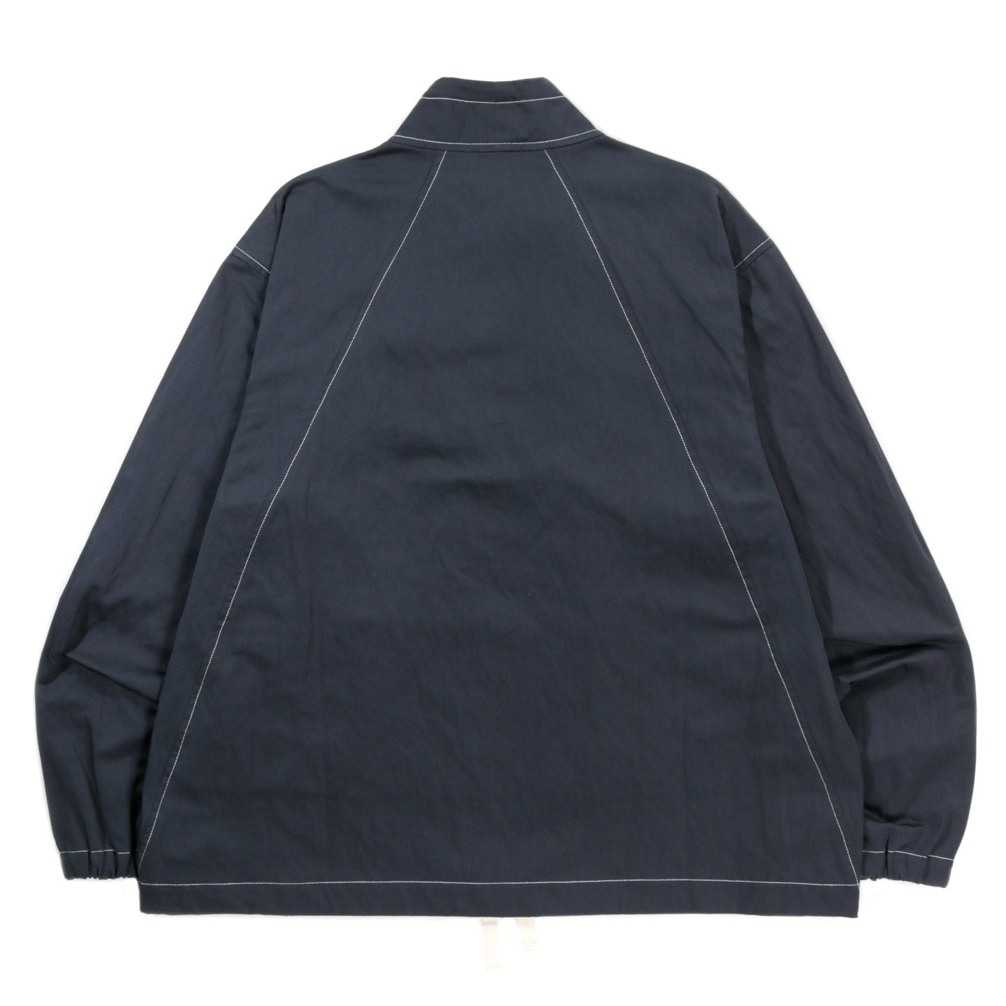 WANZE FUNNEL NECK ZIP ANORAK COTTON METAL MIDNIGHT