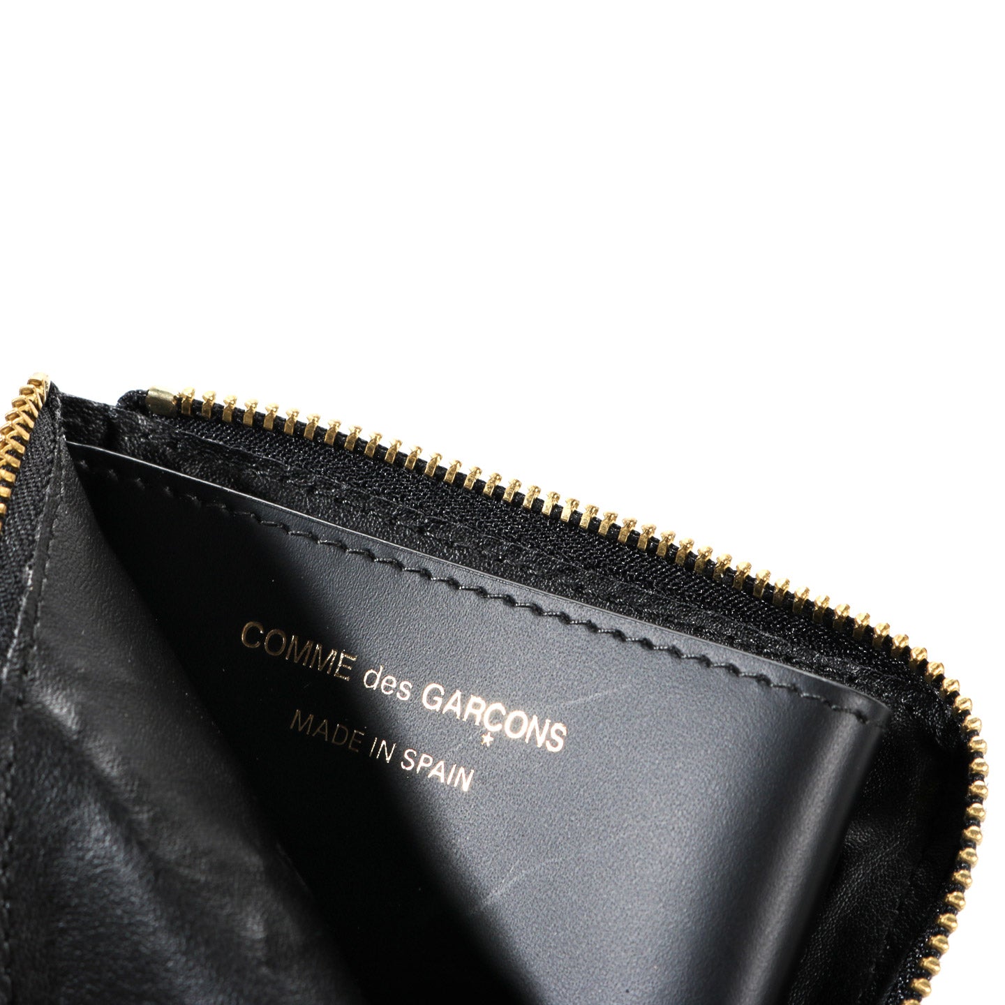 COMME DES GARCONS SA3100 BIG BOW ZIP WALLET BLACK