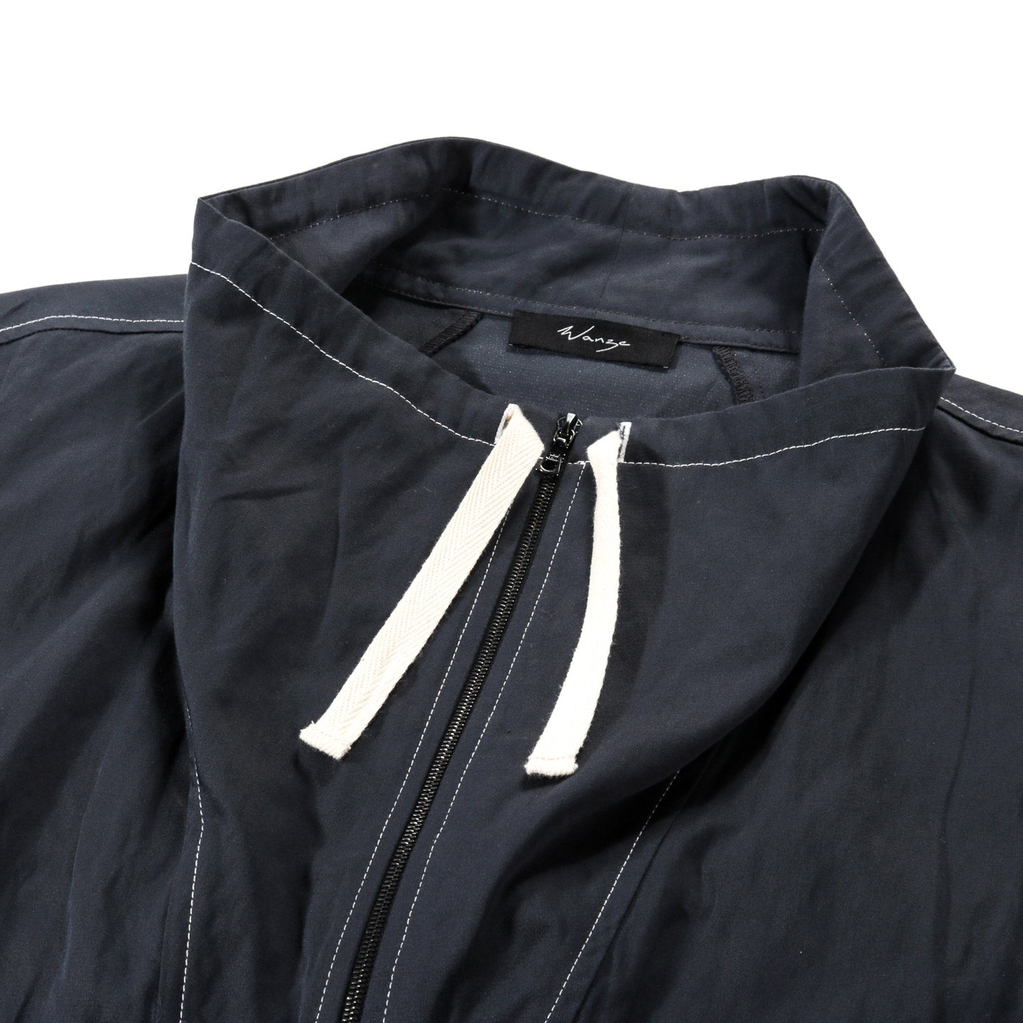 WANZE FUNNEL NECK ZIP ANORAK COTTON METAL MIDNIGHT