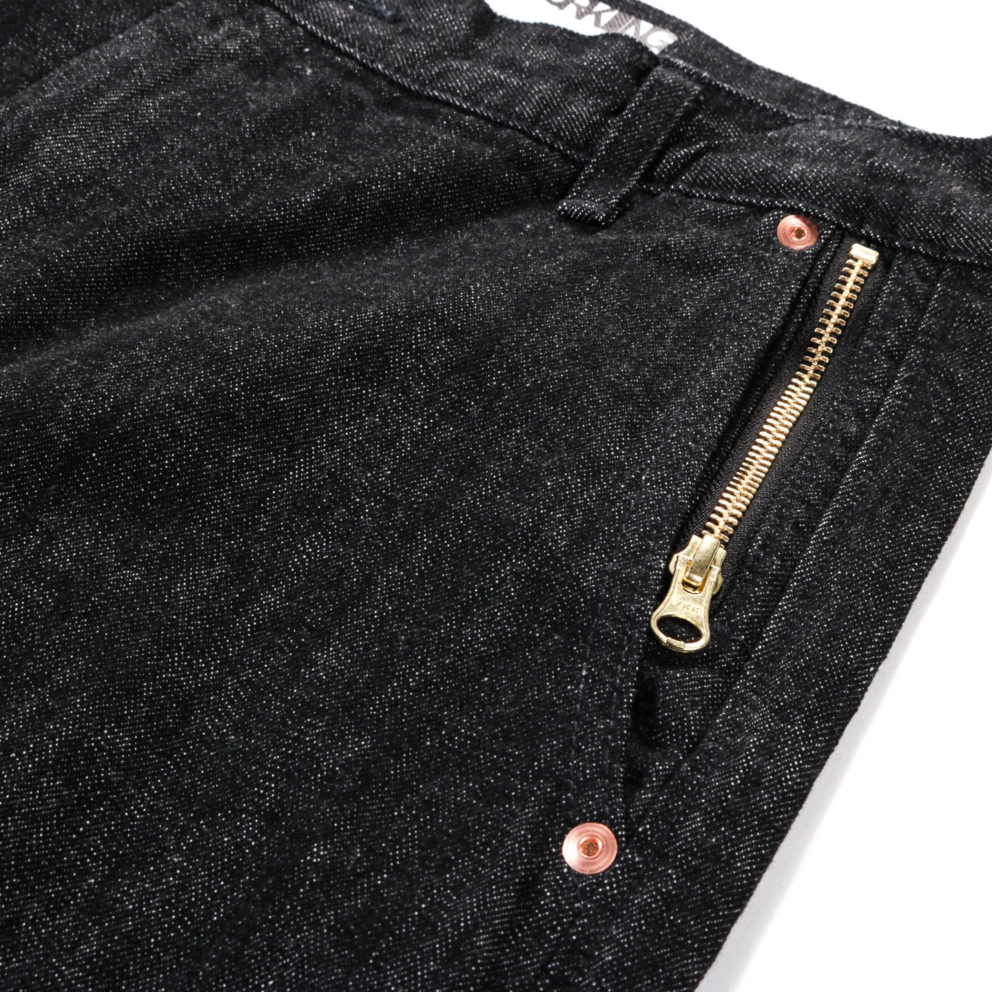 WORKING SLACK JEAN BLACK DENIM RINSED