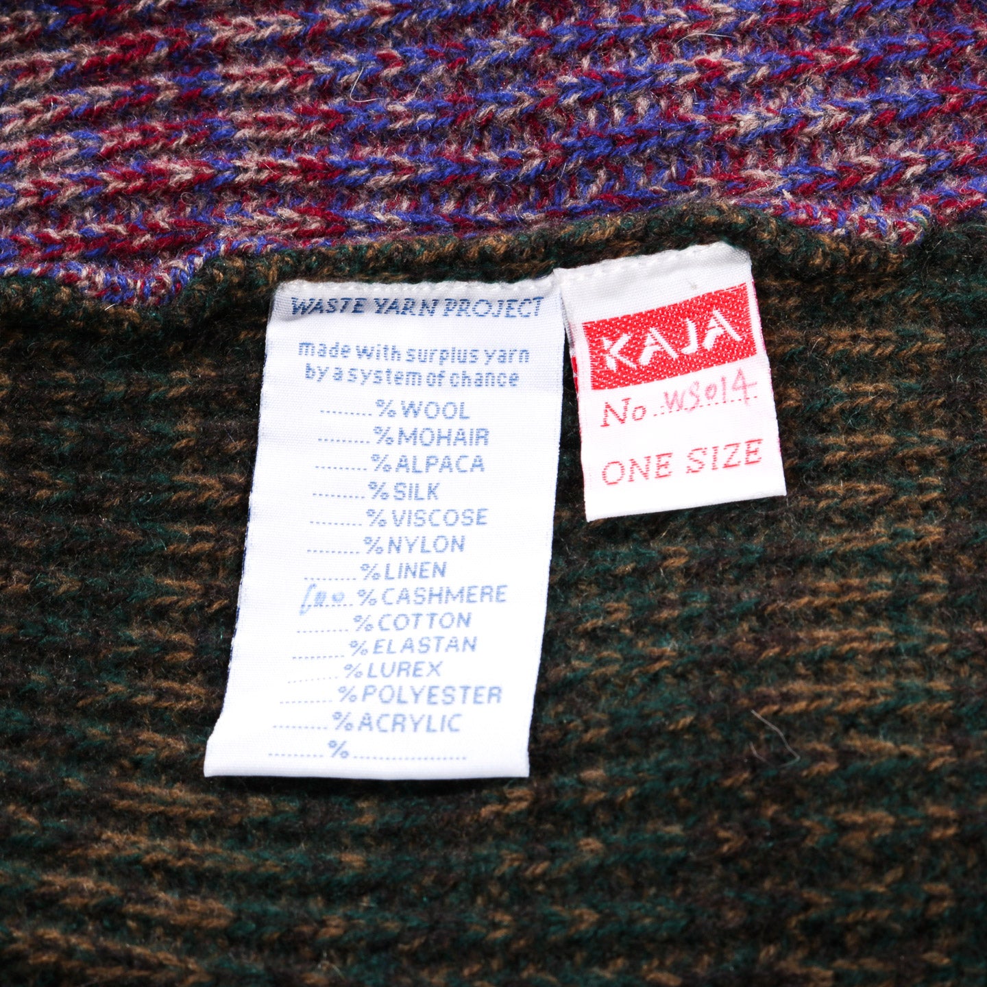 WASTE YARN PROJECT CASHMERE KAJA BEANIE - (C)