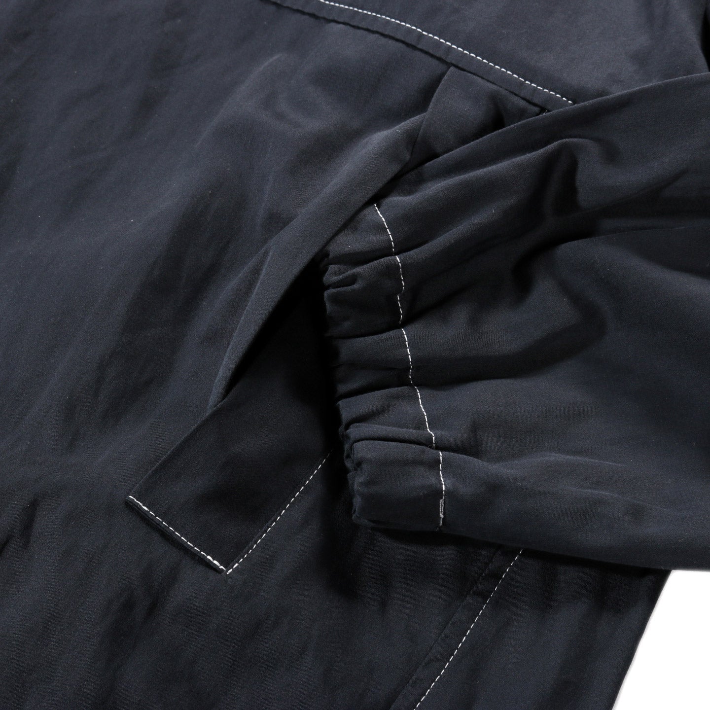 WANZE FUNNEL NECK ZIP ANORAK COTTON METAL MIDNIGHT