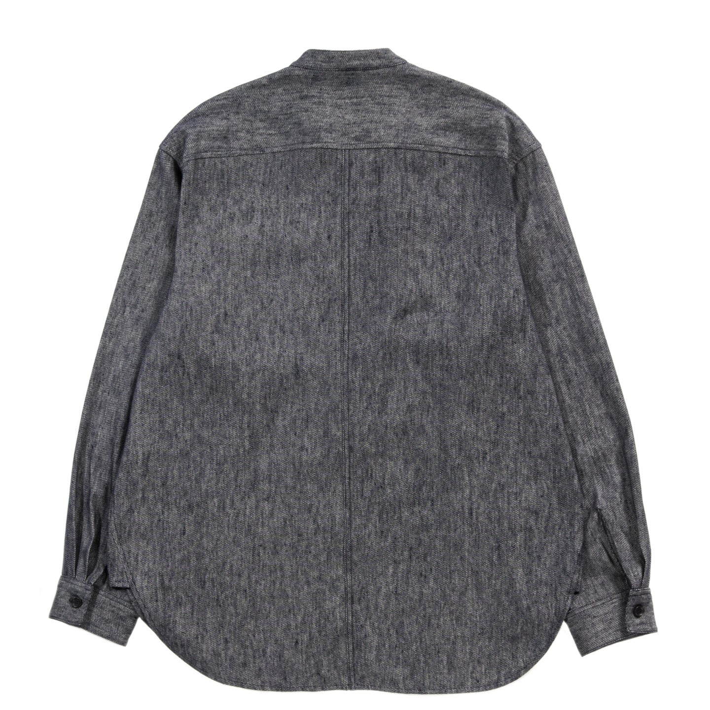 WANZE SCALLOP SHIRT LINEN COTTON DENIM