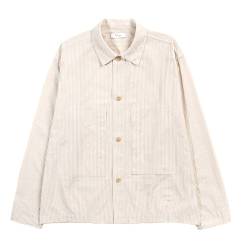 WANZE CHORE SHIRT COTTON POPLIN STRIPE