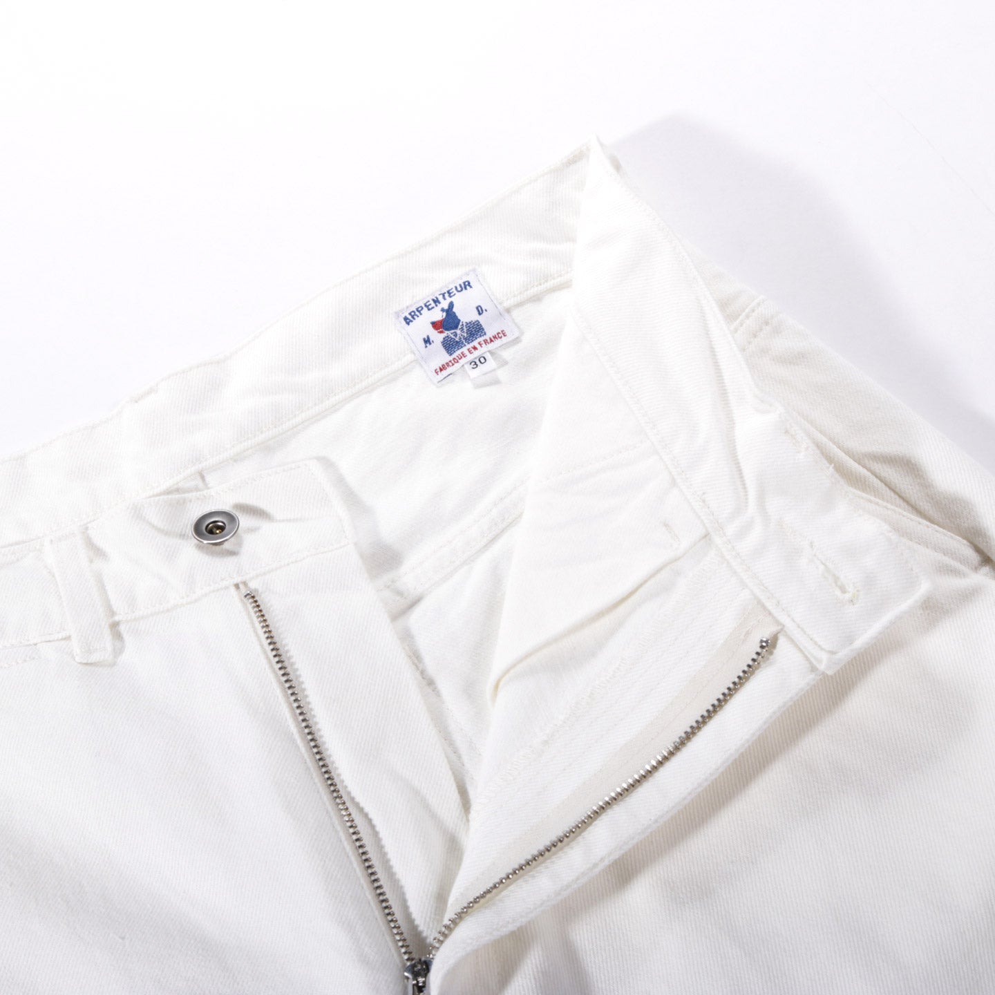 ARPENTEUR EDDIE P. TROUSERS WHITE DENIM