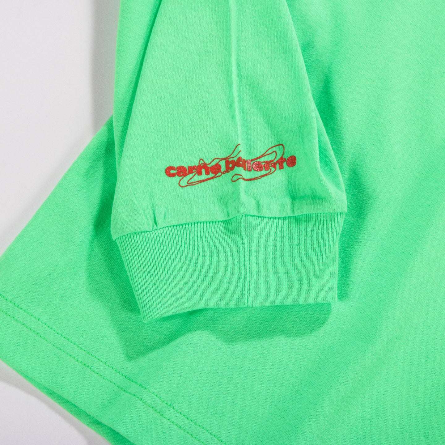 CARNE BOLLENTE INSPECT HER GADGET LS T-SHIRT NEON GREEN