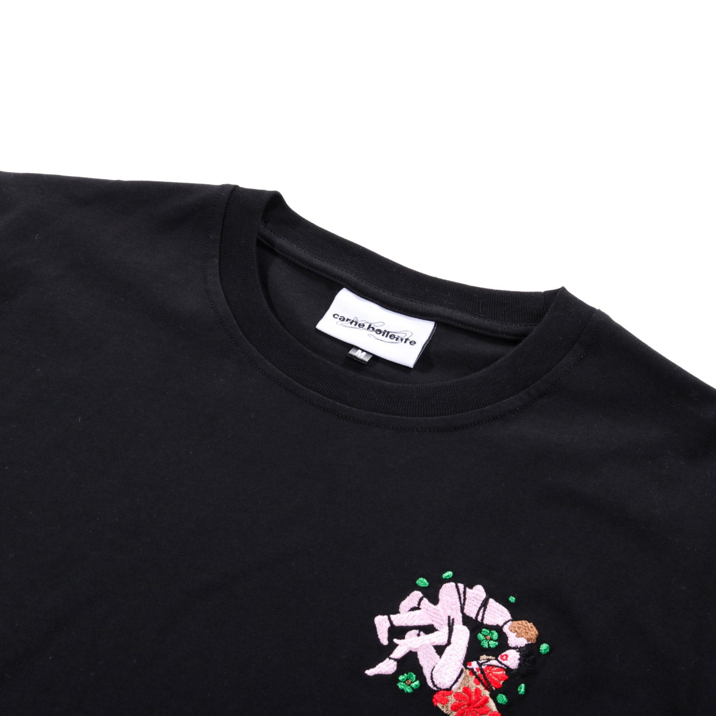 CARNE BOLLENTE TIED FOR THE GODS T-SHIRT BLACK