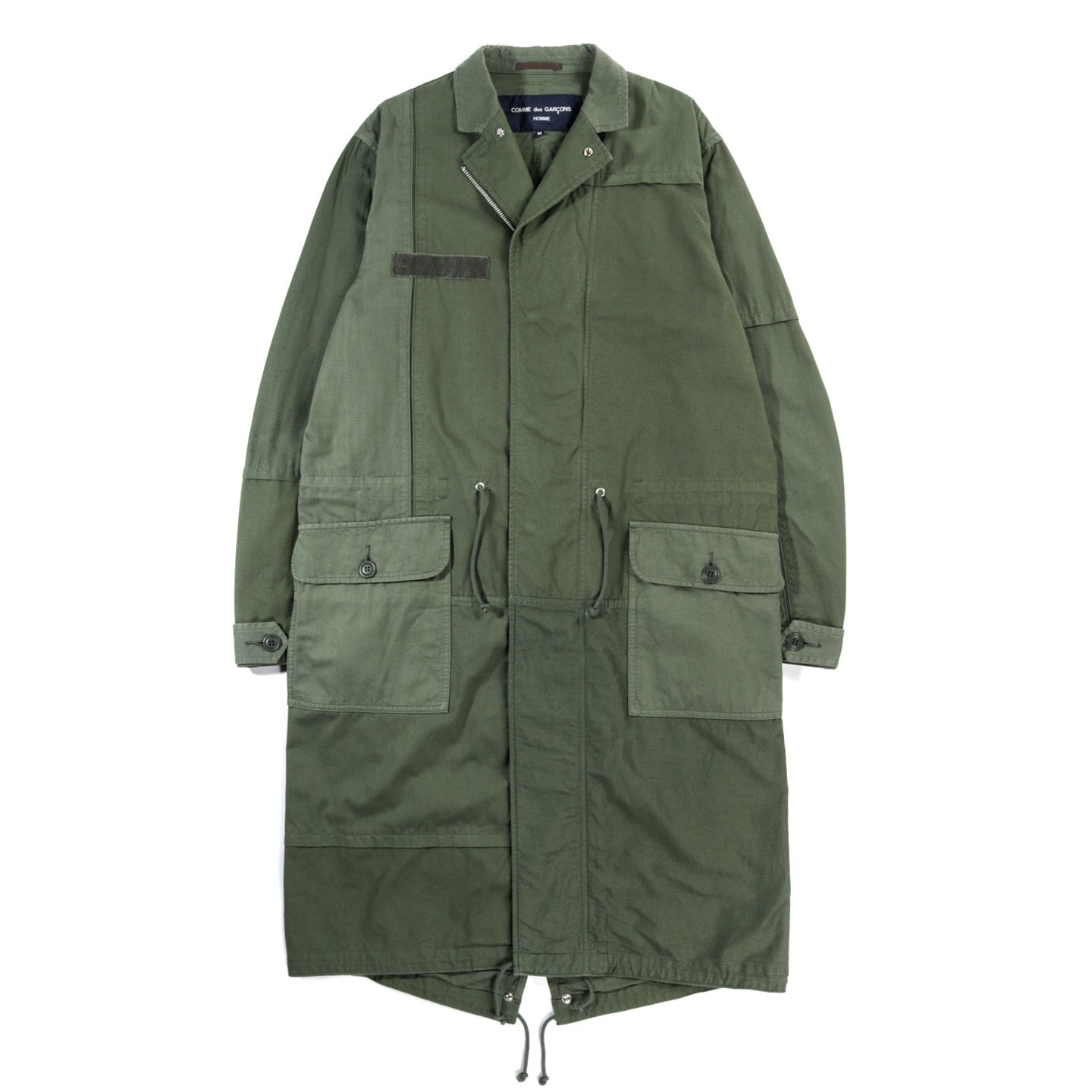 COMME DES GARCONS HOMME C003 COAT KHAKI MIX