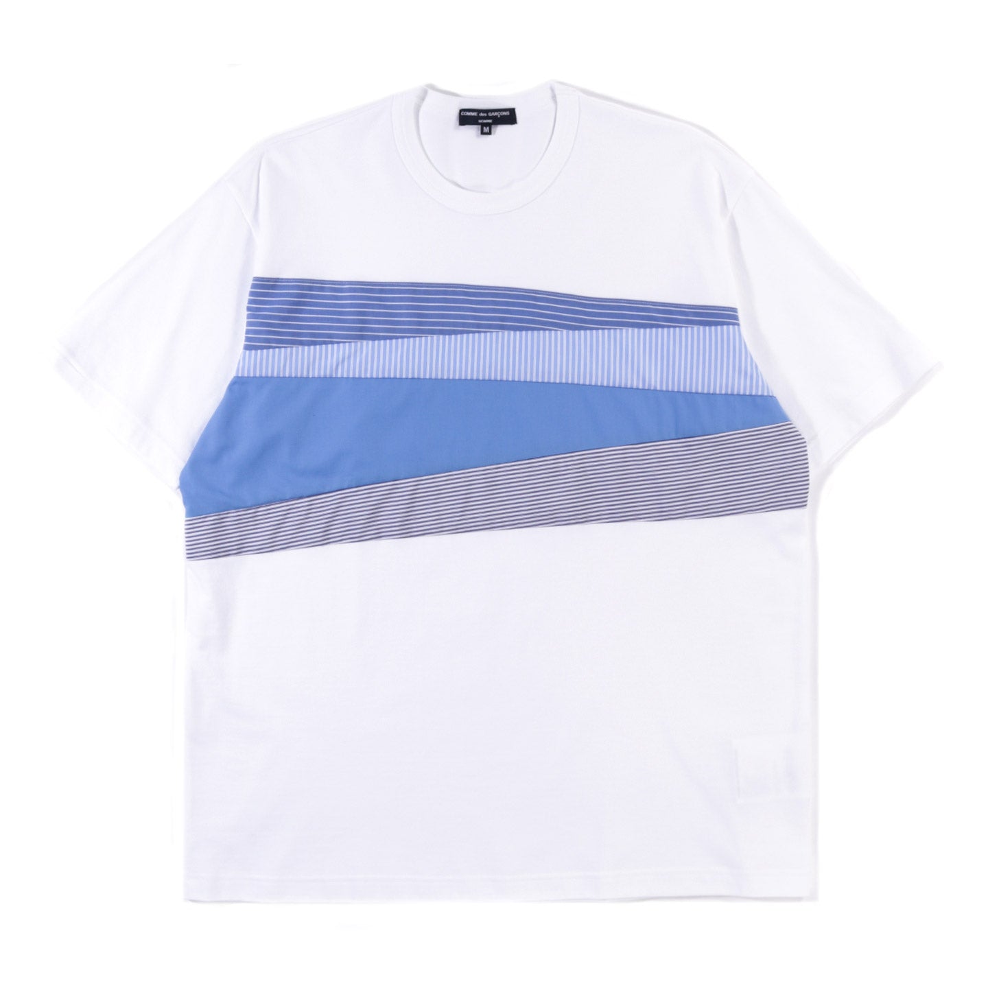 COMME DES GARCONS HOMME T017 T-SHIRT WHITE X SAX MIX