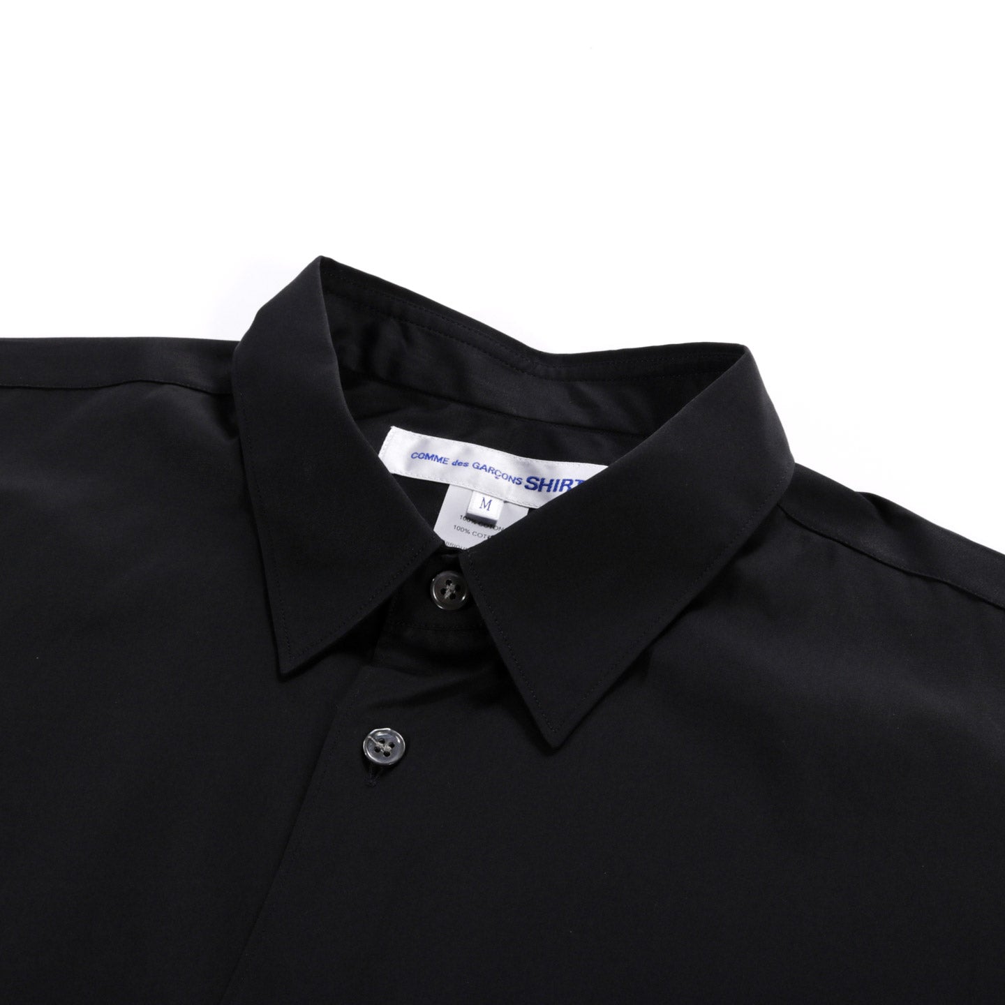 COMME DES GARCONS SHIRT FOREVER B021 NARROW CLASSIC POPLIN BLACK