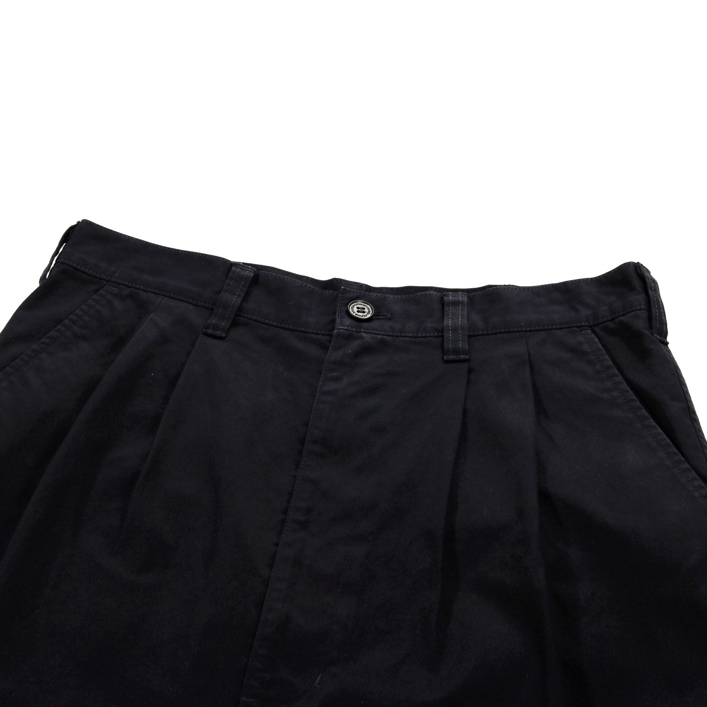 COMME DES GARCONS HOMME P010 CROPPED WIDE PANT NAVY