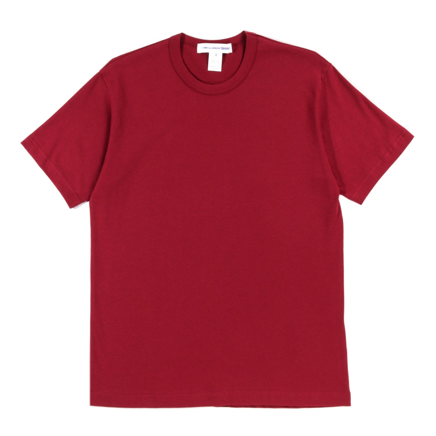 COMME DES GARCONS SHIRT T016 T-SHIRT BURGUNDY