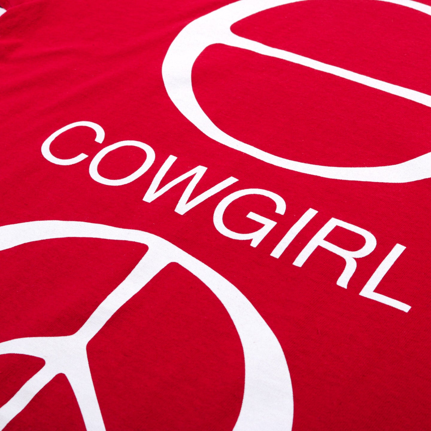 COWGIRL PEACE T RED