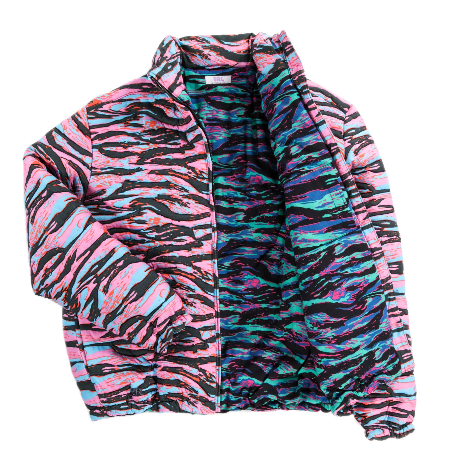 ERL RAVE CAMO PUFFER PINK