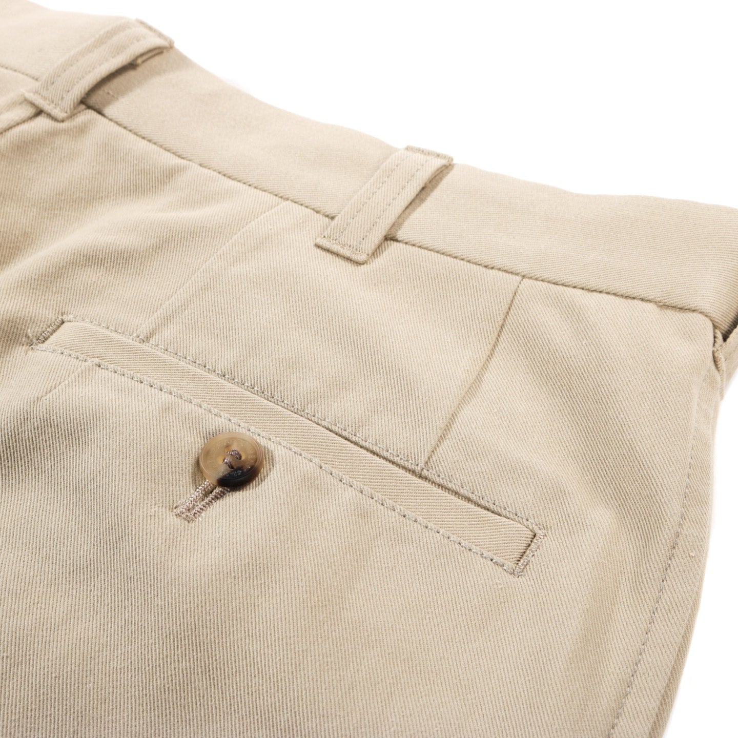 COMME DES GARCONS HOMME P003 WIDE PLEATED CHINO PANT BEIGE