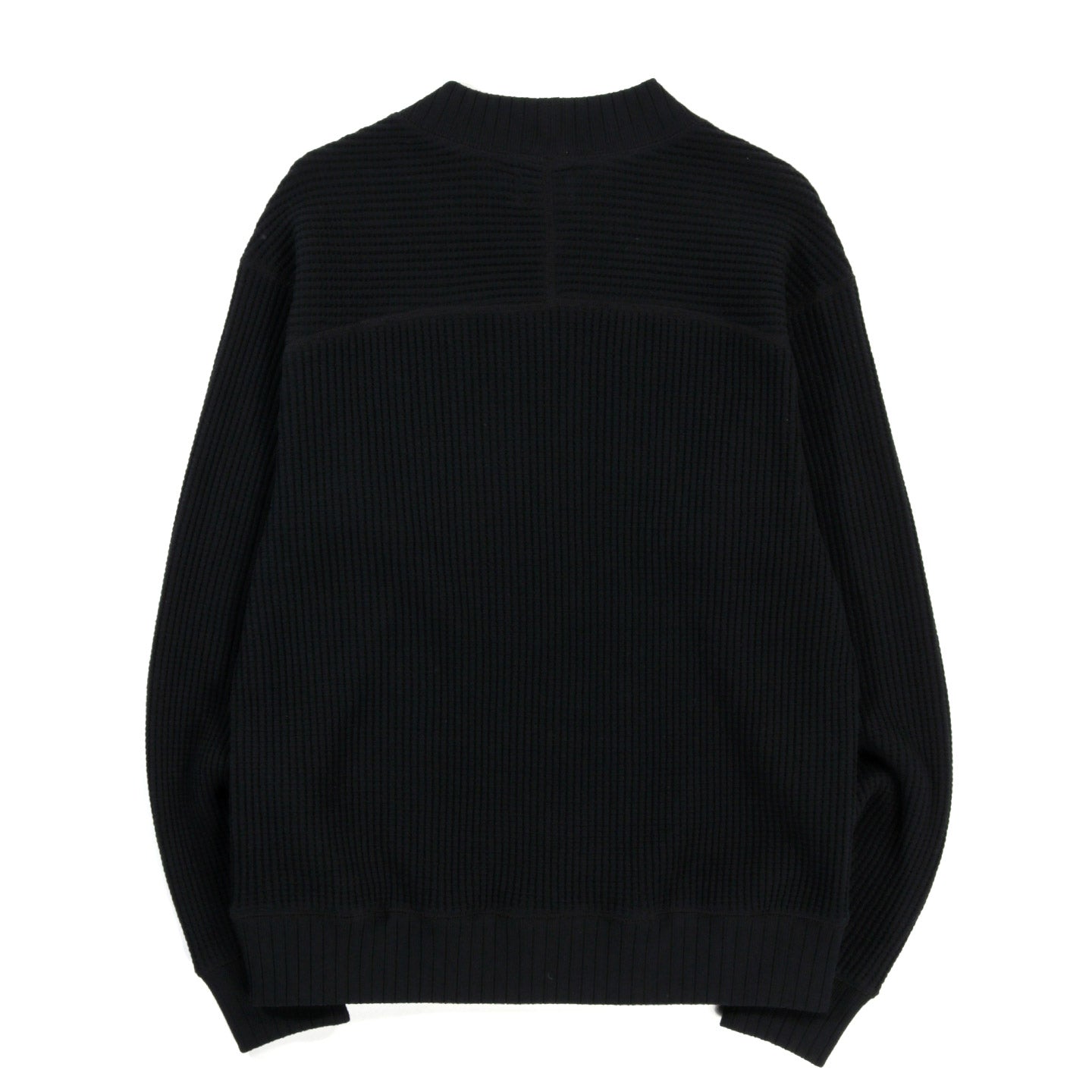 JACKMAN WAFFLE MID-NECK BLACK