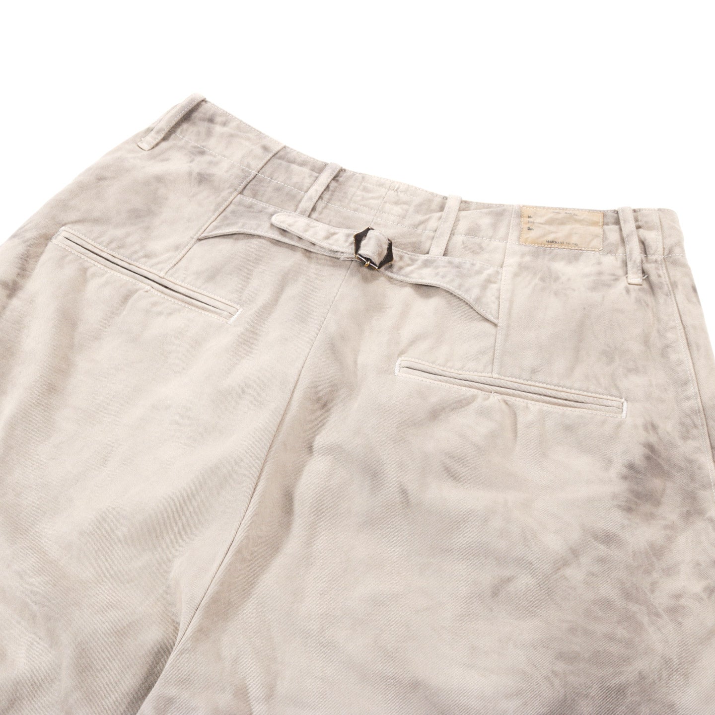 KAPITAL KATSURAGI HIGH WAIST NIME PANTS ASHBURY DYED ECRU / GRAY