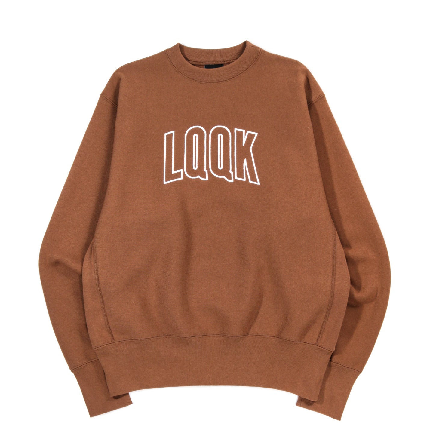 LQQK STUDIO SIGNATURE CREWNECK BISON BROWN