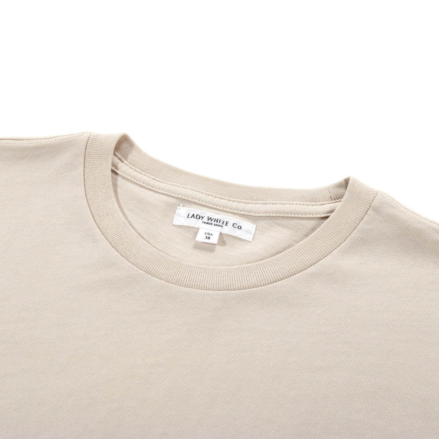 LADY WHITE CO. LITE JERSEY T-SHIRT NATURAL