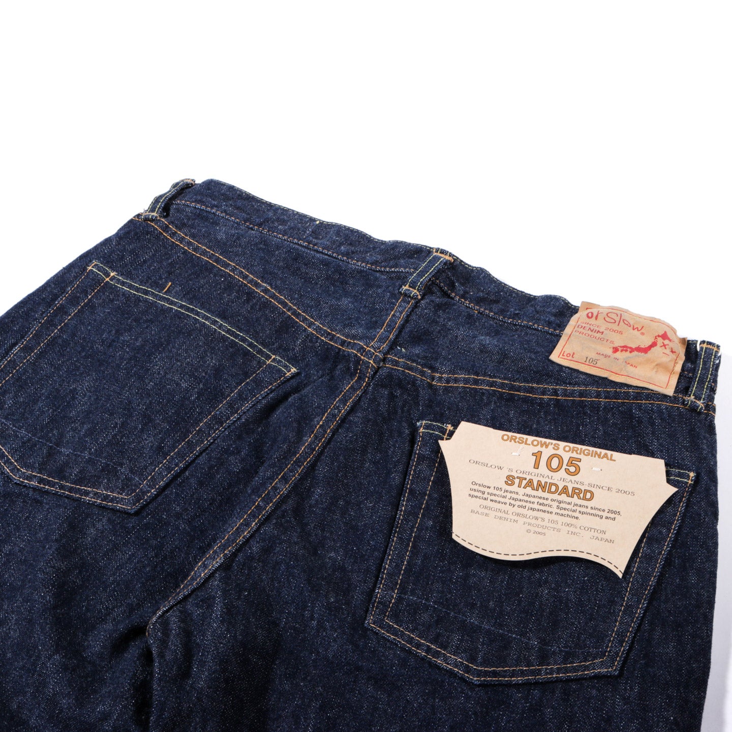 ORSLOW 105 STANDARD FIT OG SELVEDGE DENIM ONE WASH