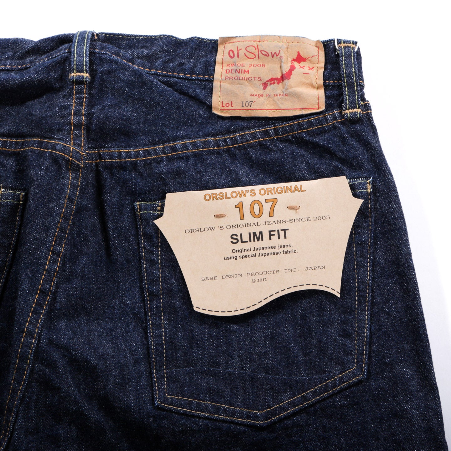 ORSLOW 107 IVY FIT OG SELVEDGE DENIM ONE WASH