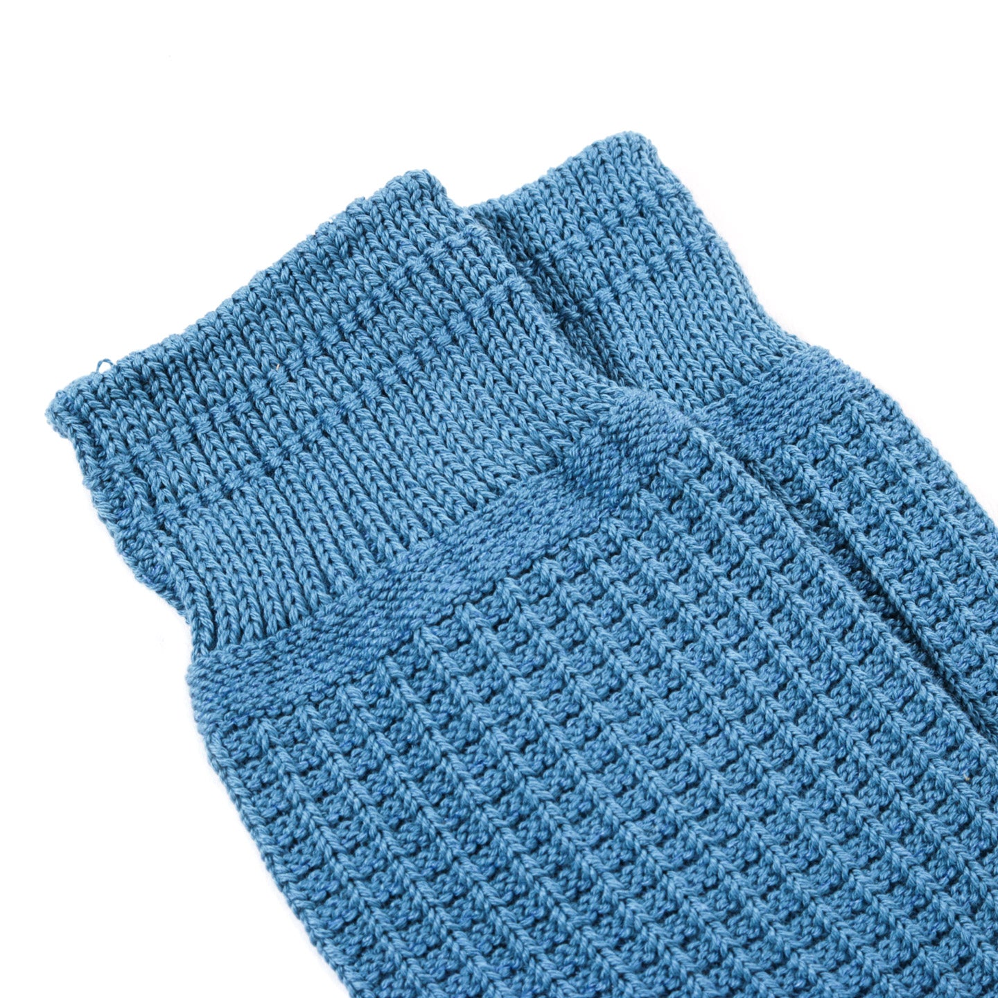 ROTOTO COTTON WAFFLE SOCKS LT.BLUE