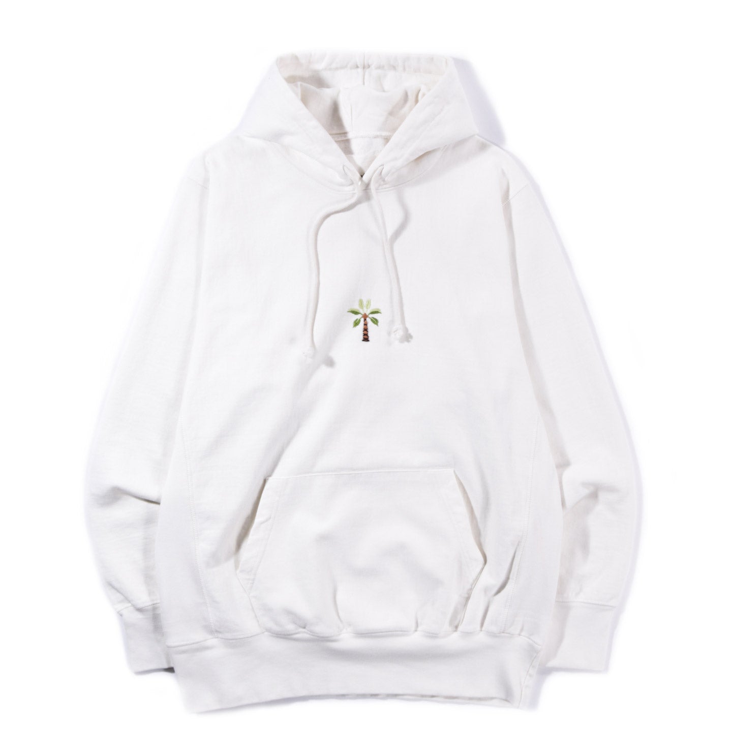 STORY MFG. BLOOM HOODED SWEAT LITTLE PALM ECRU