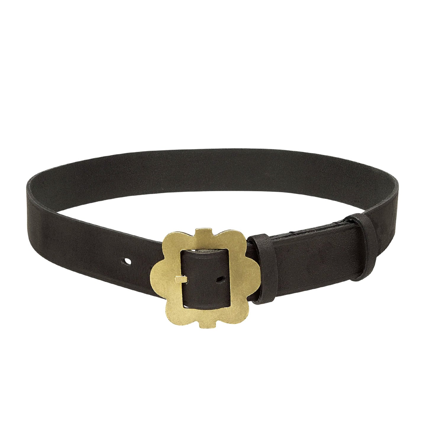 SKY HIGH FARM WORKWEAR BELT FLOWER BUCKLE BLACK