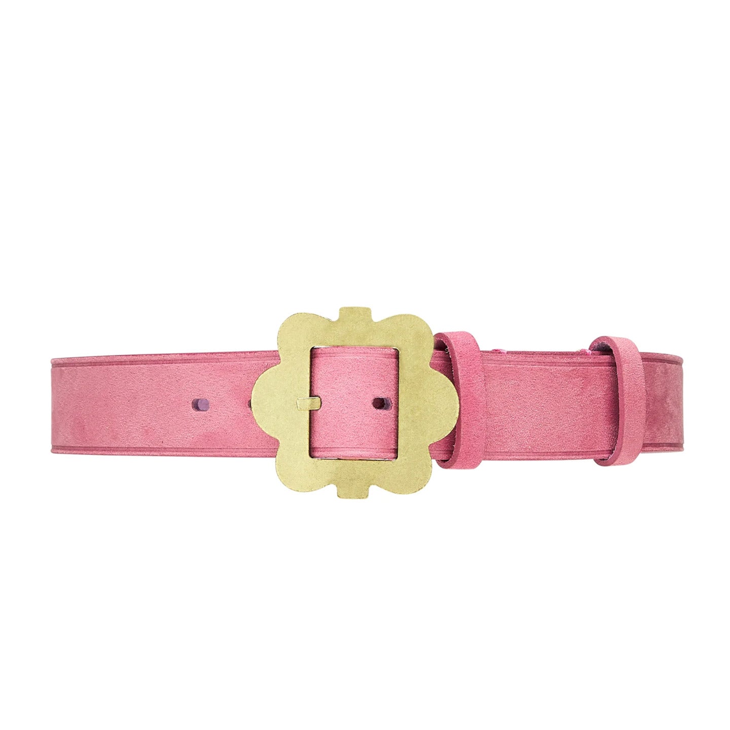 SKY HIGH FARM WORKWEAR BELT FLOWER BUCKLE PINK