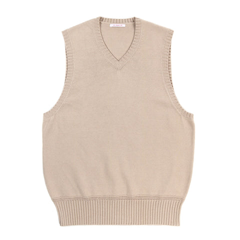 S.K. MANOR HILL SWEATER VEST CREAM COTTON