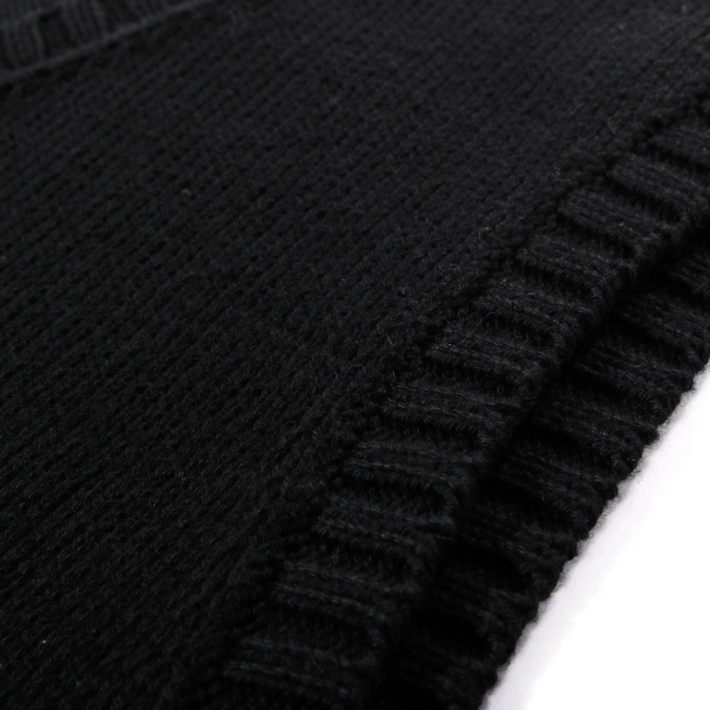 S.K. MANOR HILL SWEATER VEST BLACK COTTON