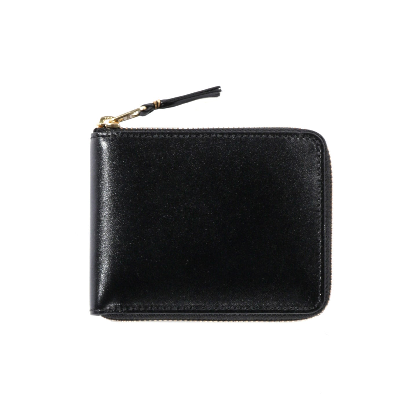 COMME DES GARCONS SA7100 CLASSIC LEATHER ZIP WALLET BLACK